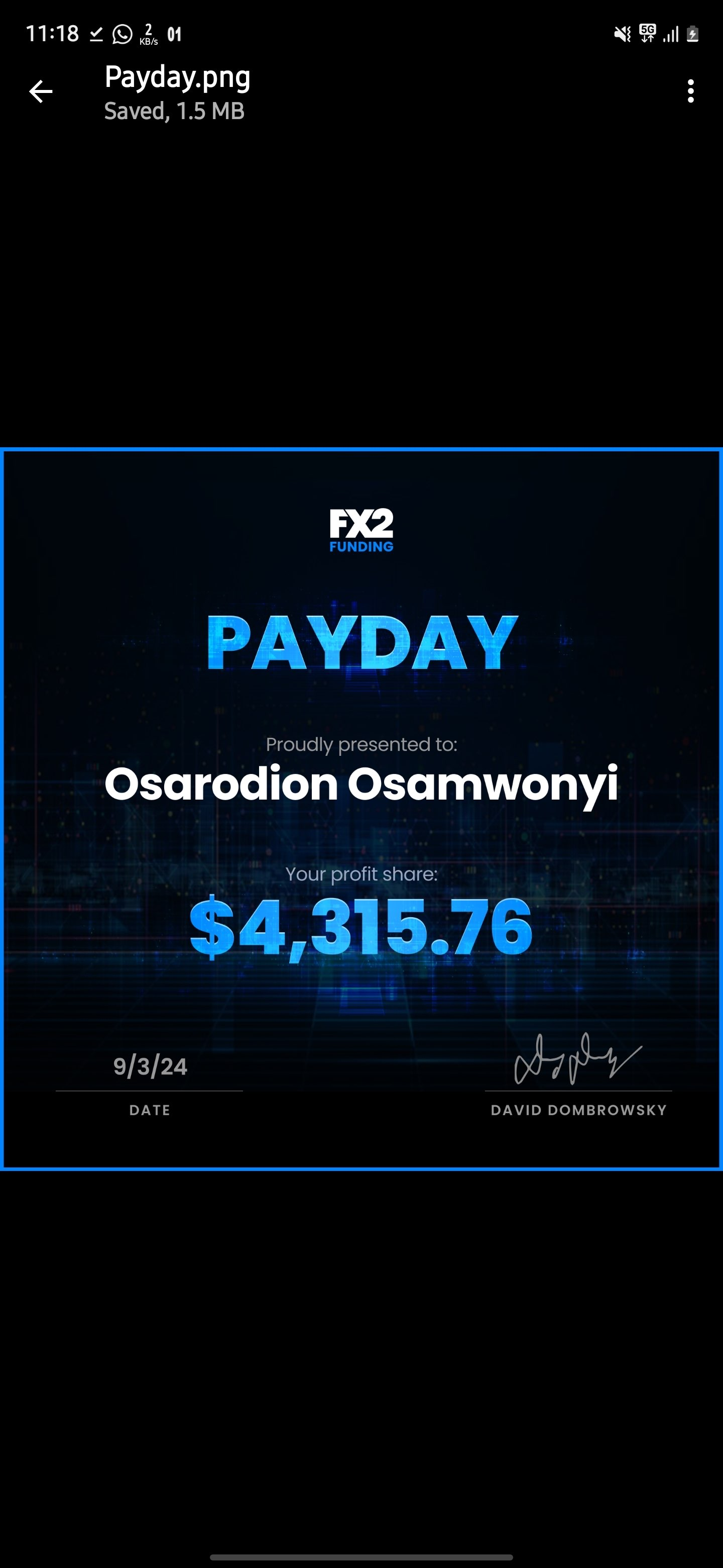 Trading Certificate 23