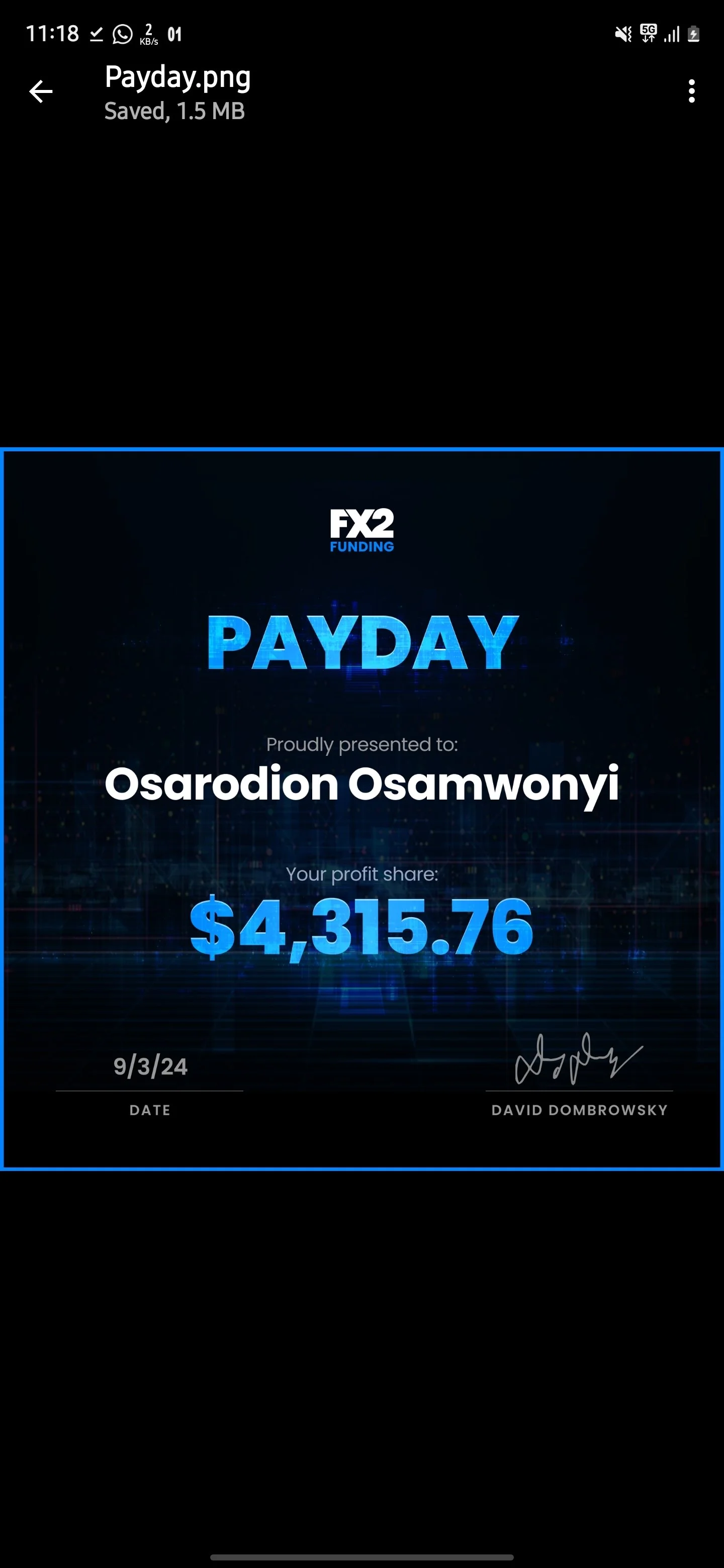 Trading Certificate 23