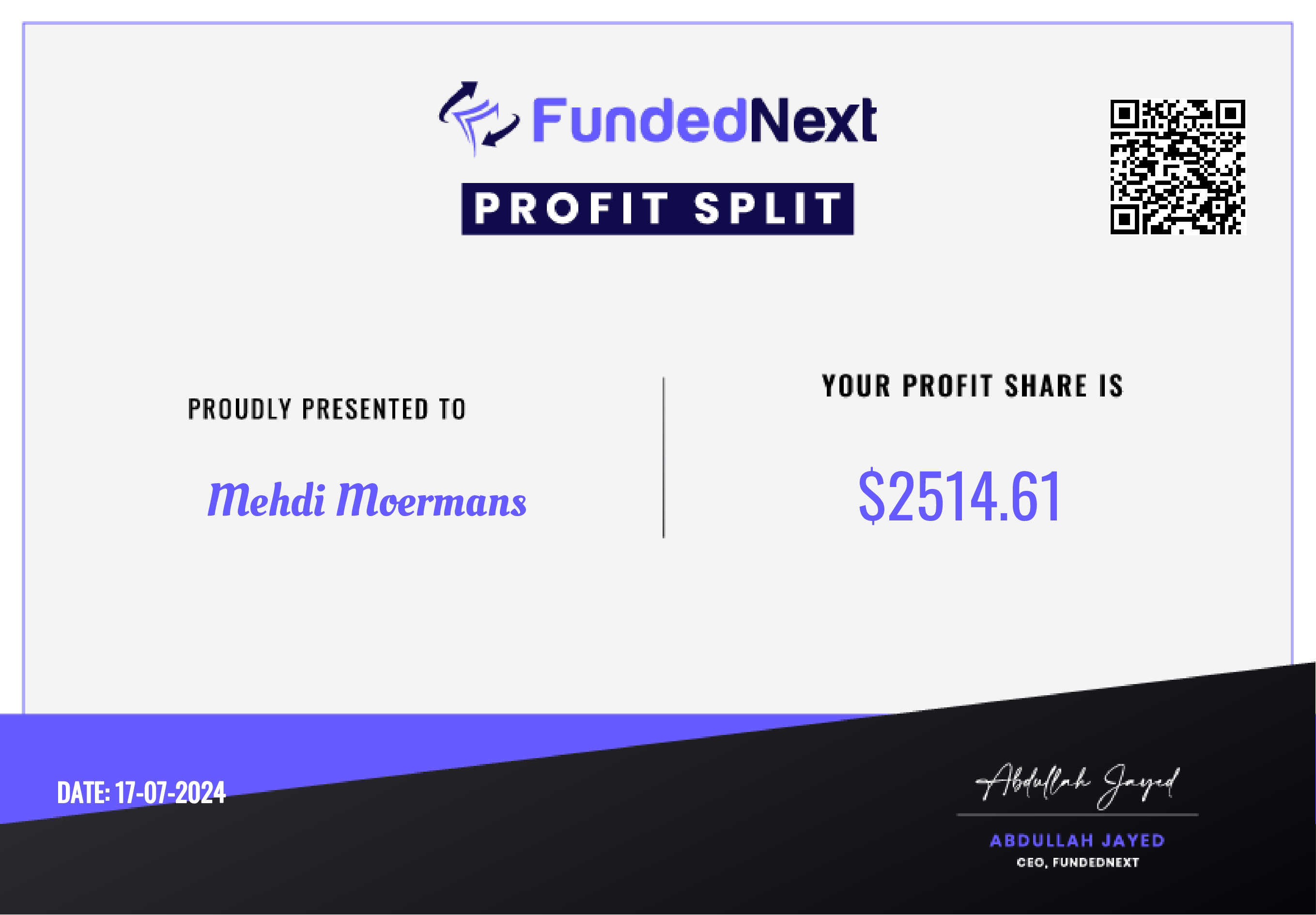 Trading Certificate 32
