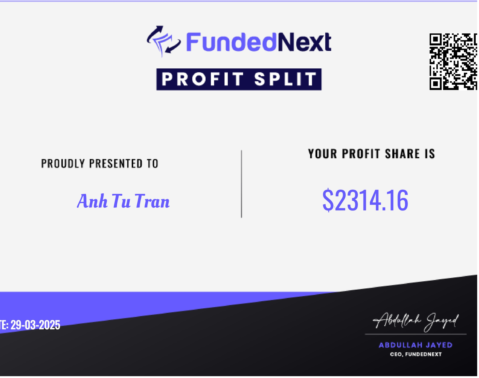 Trading Certificate 34