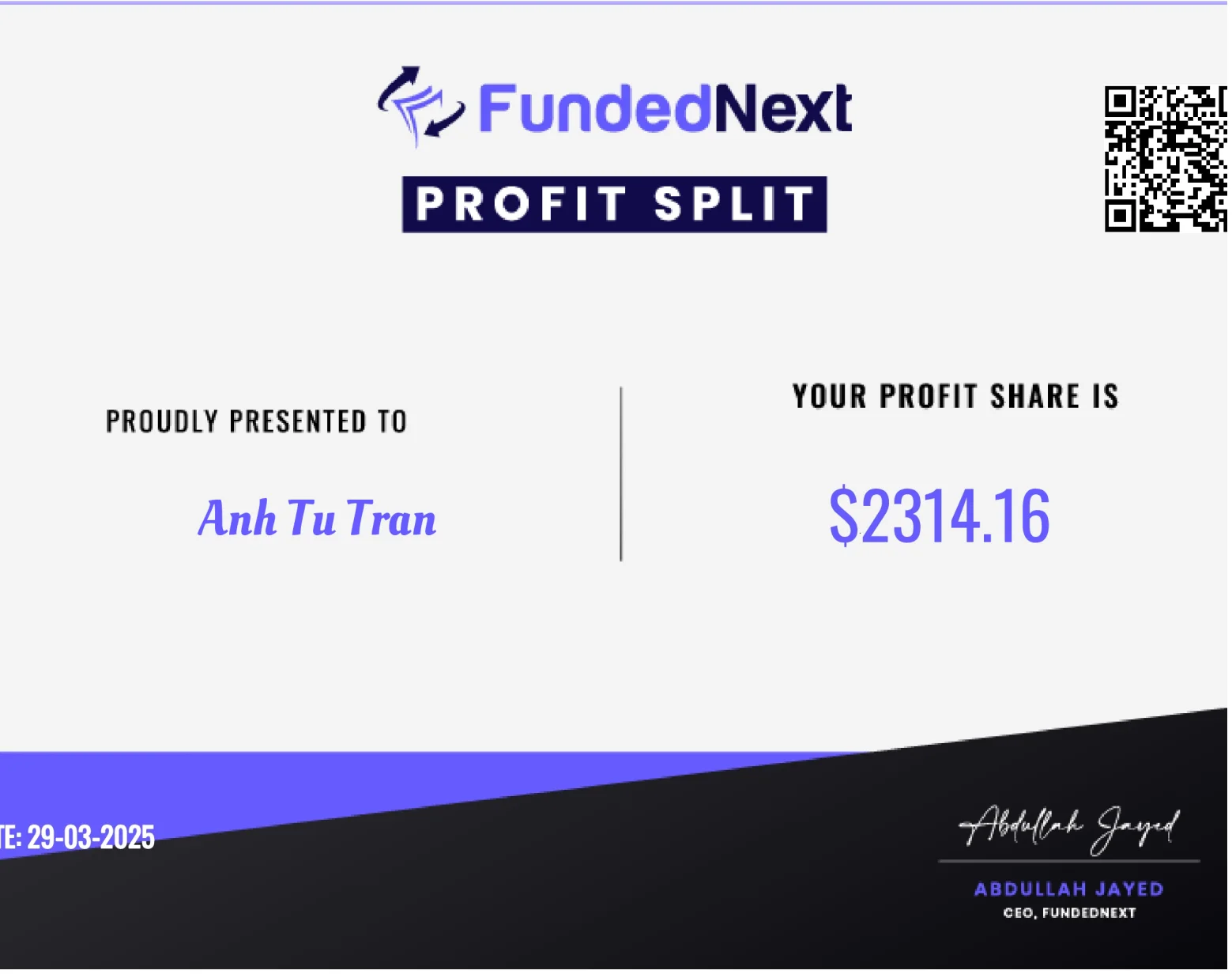 Trading Certificate 34