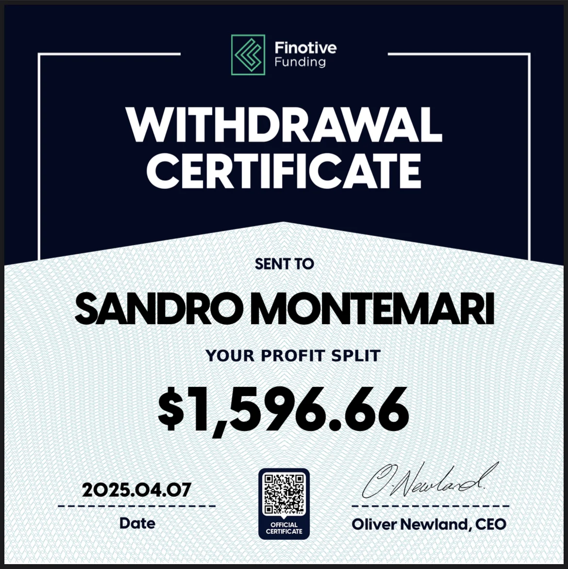 Trading Certificate 35