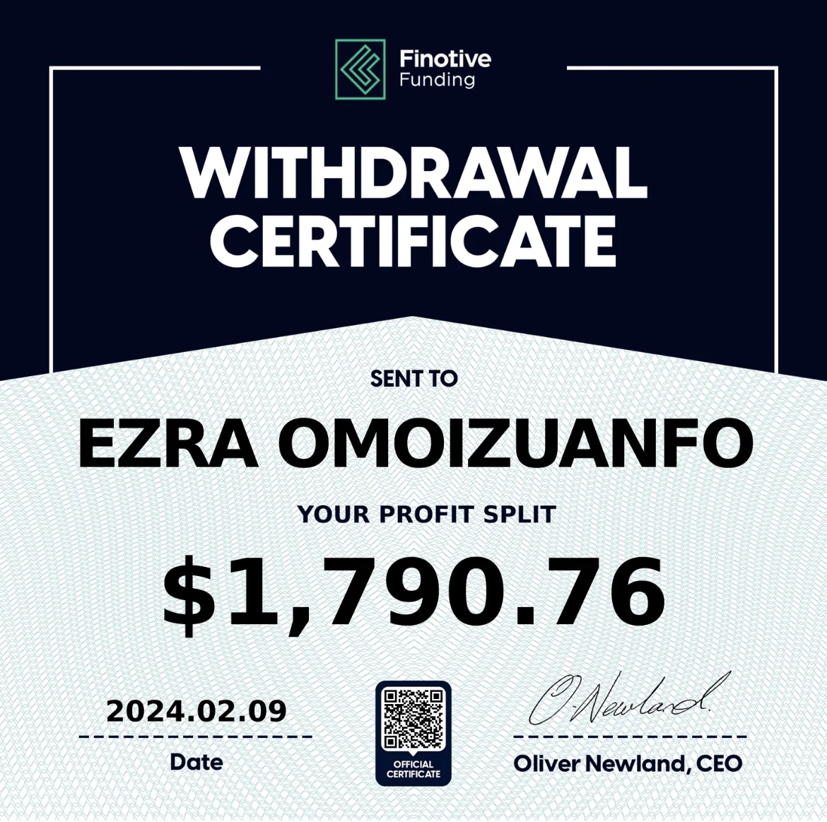 Trading Certificate 38