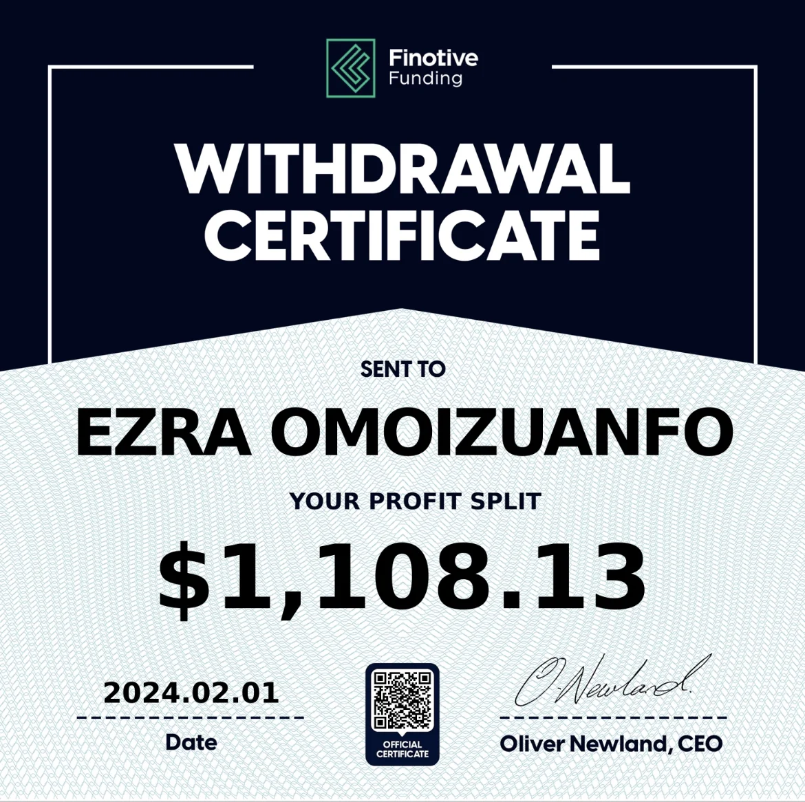 Trading Certificate 46