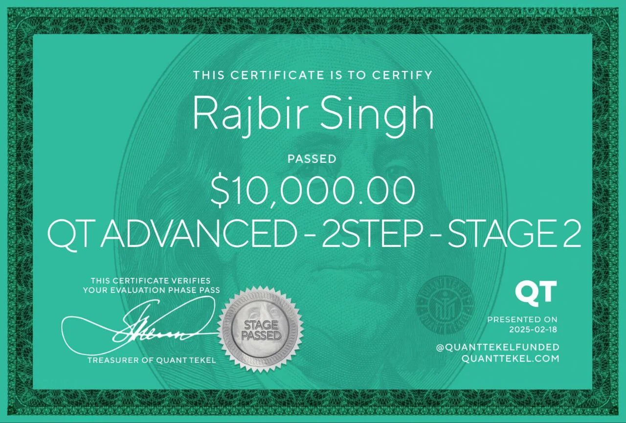 Trading Certificate 72